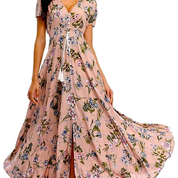 vintage boho maxi dress